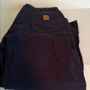 Men's Carhartt Dungarees Work Pants Duck Work Pants Sz 42W 30L Blue NWOT